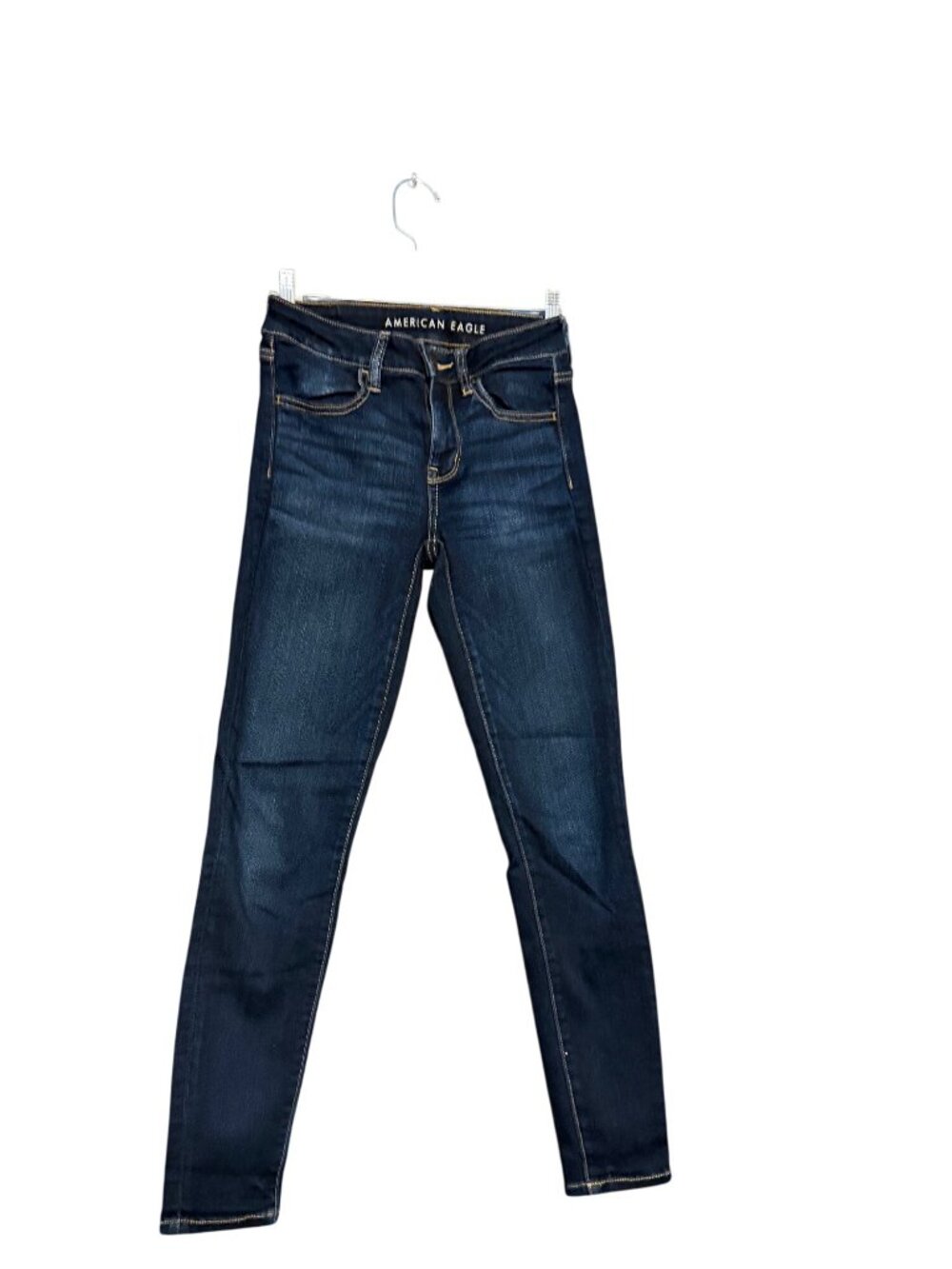American Eagle Skinny Jegging Dark Wash Size 2 Short